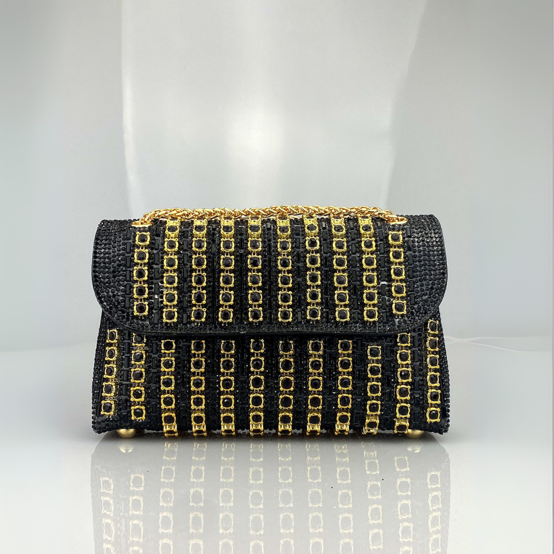 LAVIERA™ - Chic Chain Coloured Diamond Shoulder Bag