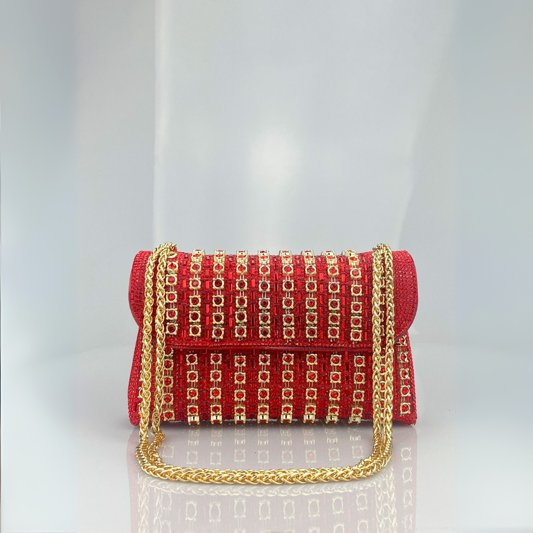 LAVIERA™ - Chic Chain Coloured Diamond Shoulder Bag