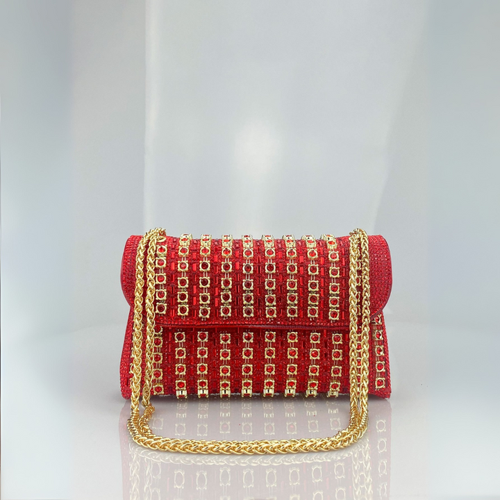LAVIERA™ - Chic Chain Coloured Diamond Shoulder Bag
