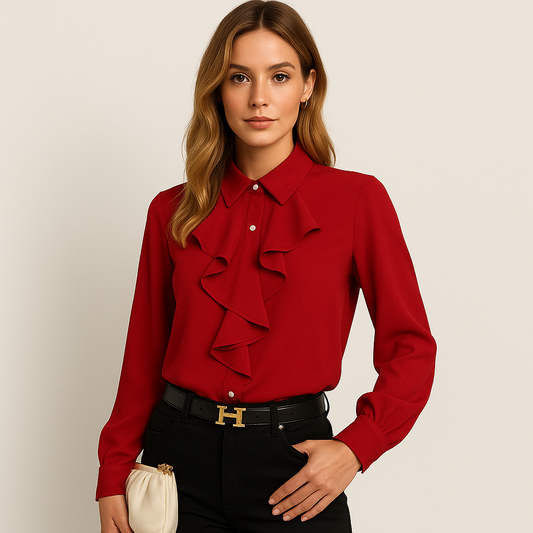 Dominica Franches | Elegant Blouse with Refined Ruffles