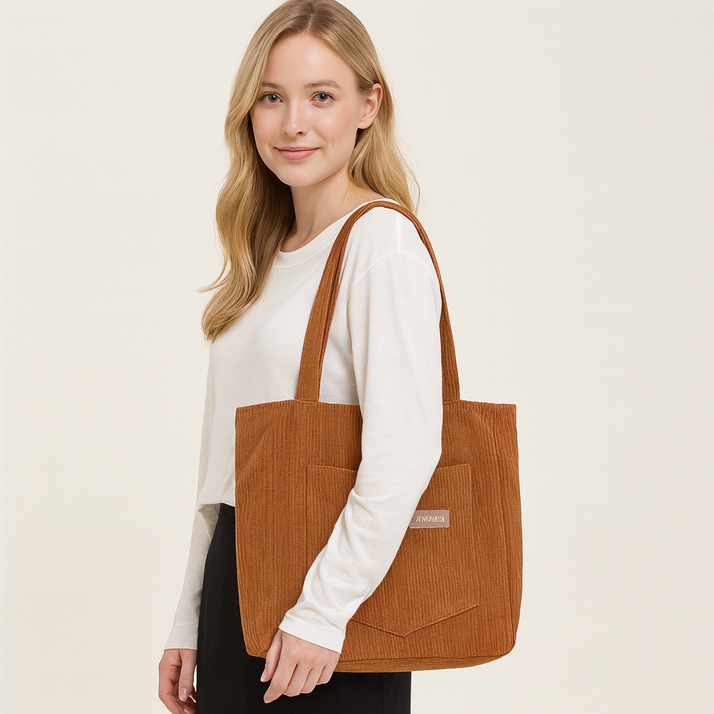 Aurora Leclerc | Luxury Women's Corduroy Shoulder Bag