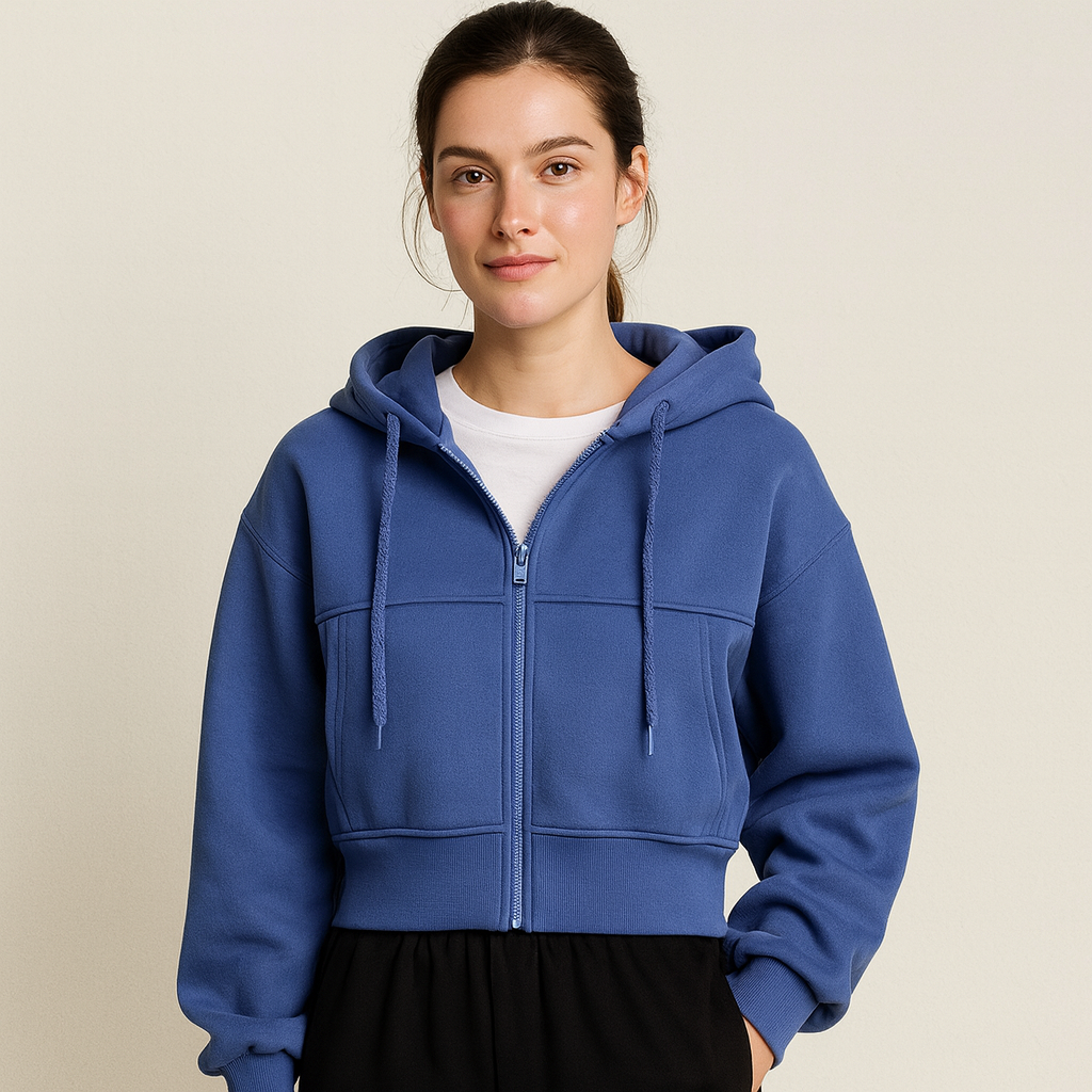 Chloé Urban | Women’s Hoodie with Cropped Fit and Layered Look