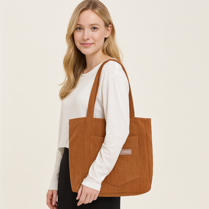 Aurora Leclerc | Luxury Women's Corduroy Shoulder Bag