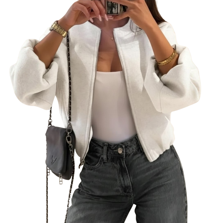 JORDANA™ – Casual American Varsity Zip Jacket