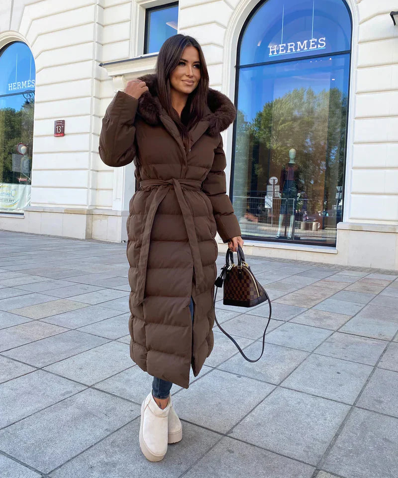 Eleva’s Buff Coat | Timeless Hooded Winter Coat