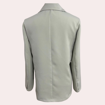 Women's Blazer Set – Formal Suit with Lapel Collar & Comfortable Fit