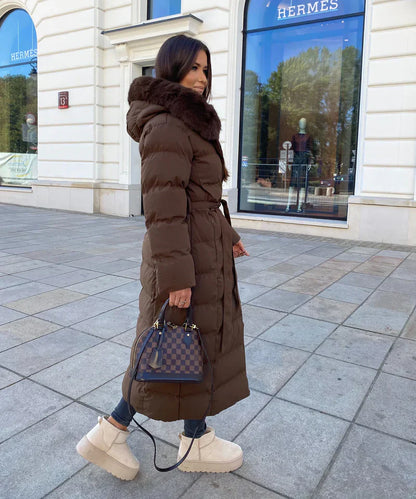 Eleva’s Buff Coat | Timeless Hooded Winter Coat