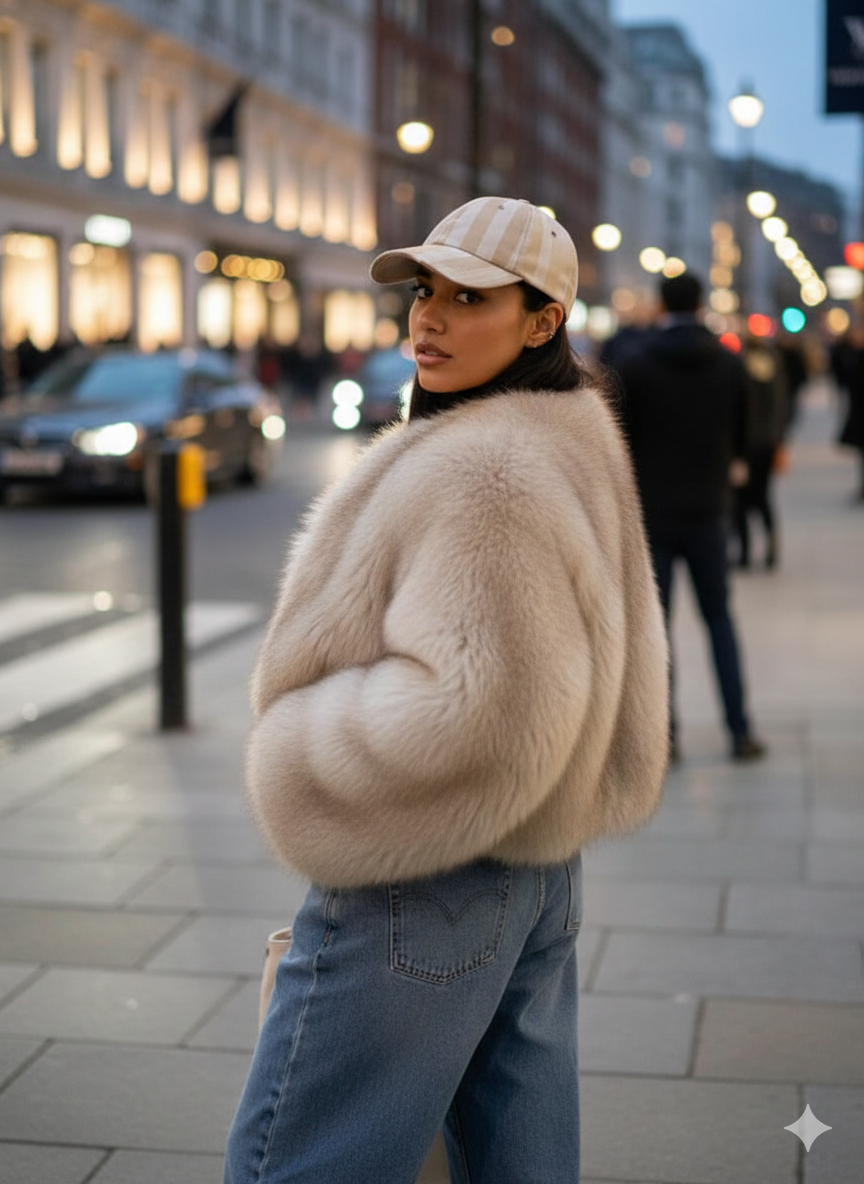 Luxury Street Fashion Fur Jacket