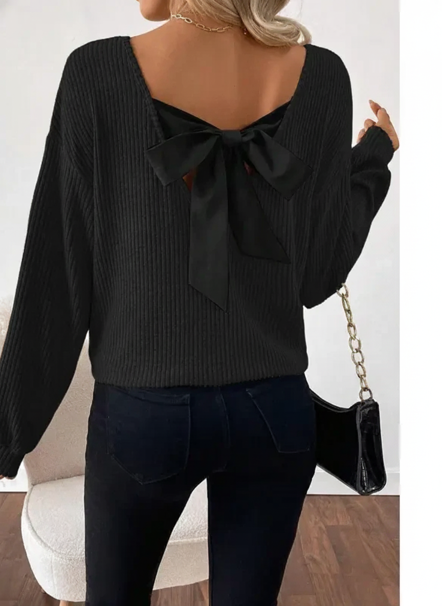 TAYLOR™ - Women's Casual Loose Fit T-Shirt with Back Bow Design