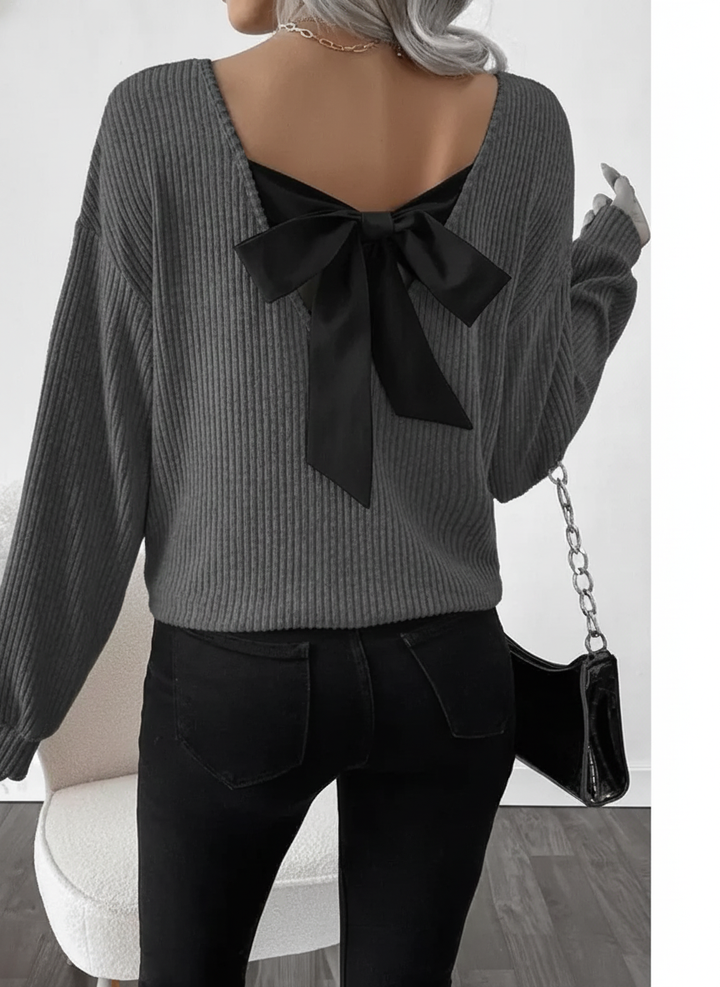 TAYLOR™ - Women's Casual Loose Fit T-Shirt with Back Bow Design