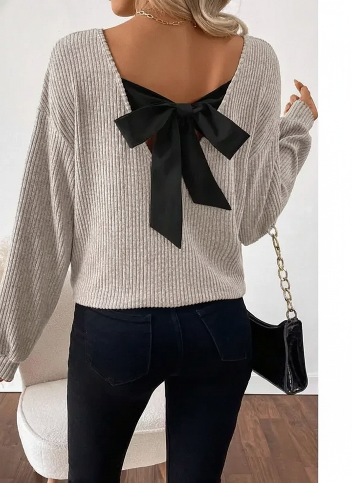 TAYLOR™ - Women's Casual Loose Fit T-Shirt with Back Bow Design