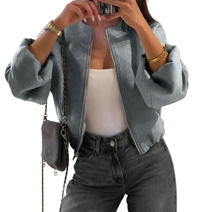 JORDANA™ – Casual American Varsity Zip Jacket