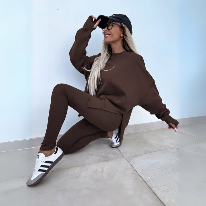 YACHI™ - Casual Long Sleeve Sweatshirt and Trousers Set