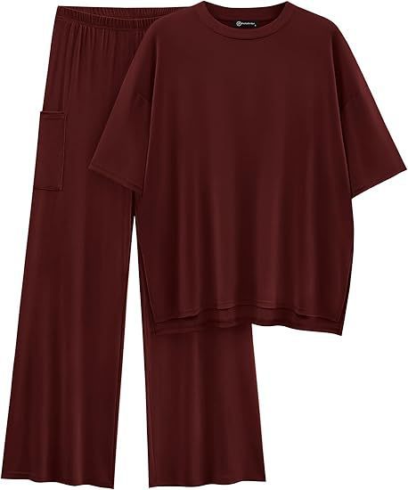 FILTA™ - Casual Basic Top and Elastic Waist Trousers Set