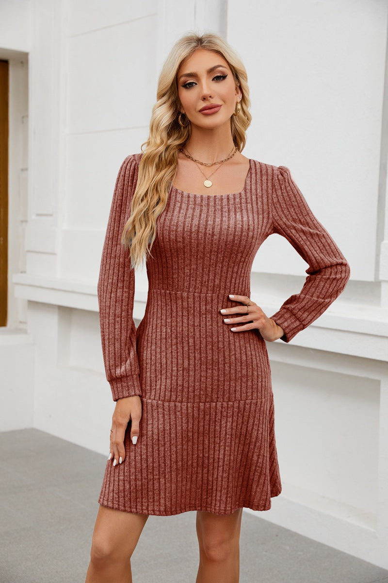 LYRA™ - Cozy Autumn Babydoll Dress
