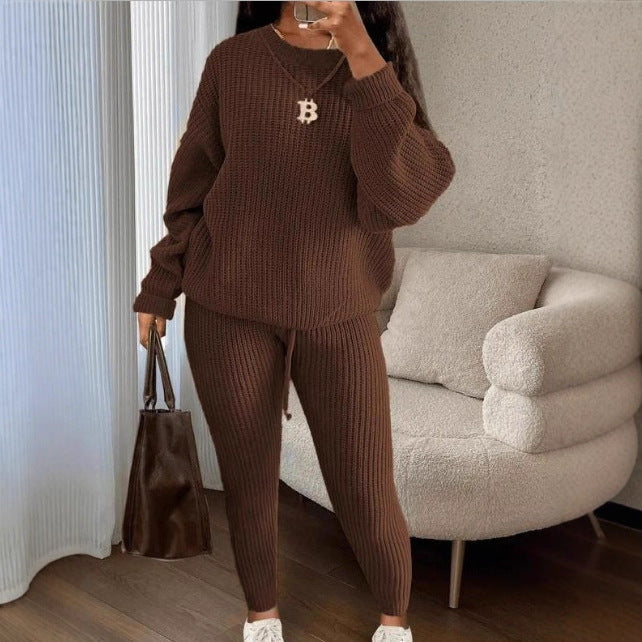 TAMA™ - Cozy Long Sleeve Sweater and Drawstring Trousers Set