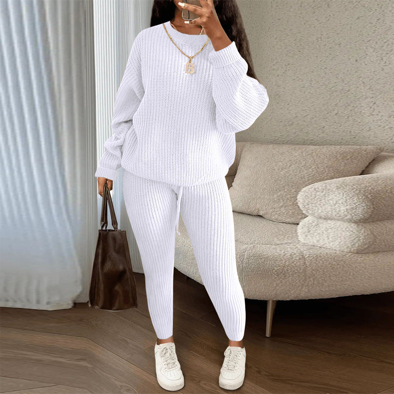 TAMA™ - Cozy Long Sleeve Sweater and Drawstring Trousers Set