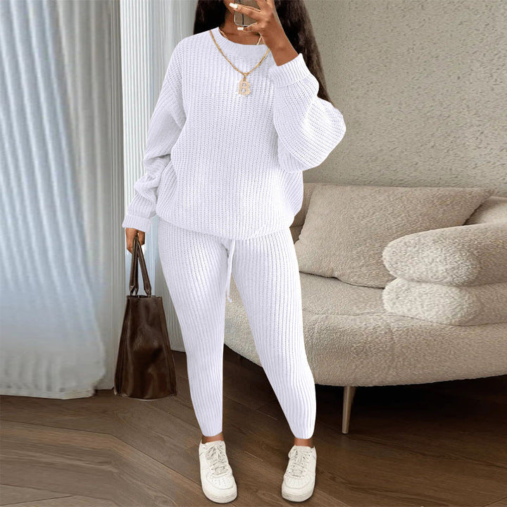 TAMA™ - Cozy Long Sleeve Sweater and Drawstring Trousers Set
