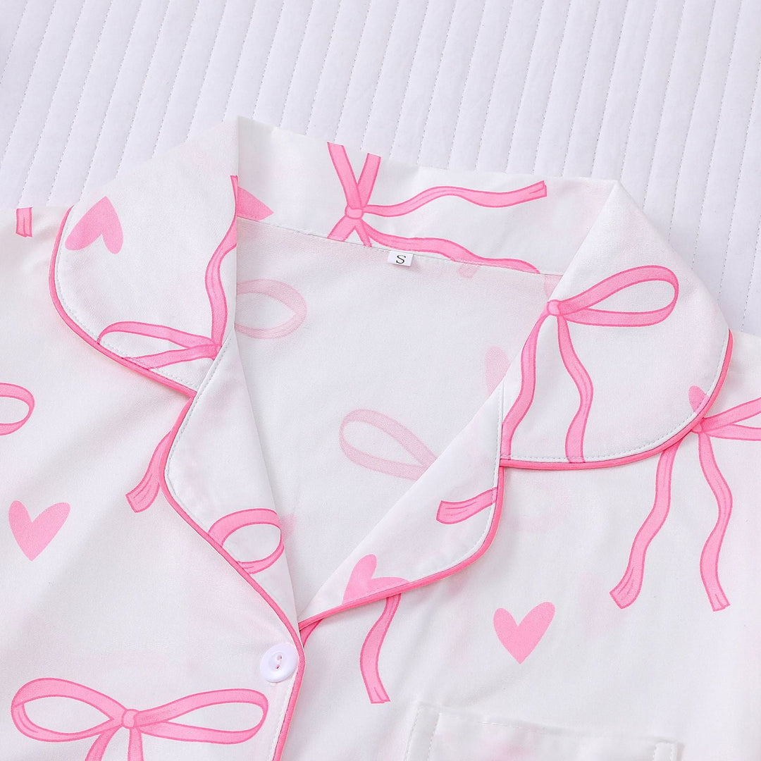SHAKILA™ - Casual Crop Shirt and Short Pyjama Set