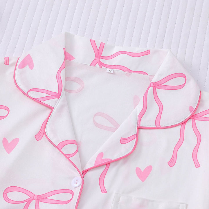 SHAKILA™ - Casual Crop Shirt and Short Pyjama Set
