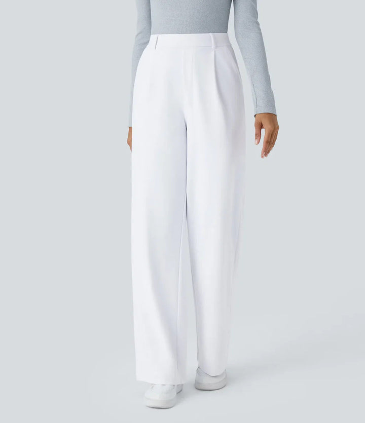 CHARMIE™ - Casual High Waist Straight Leg Trousers