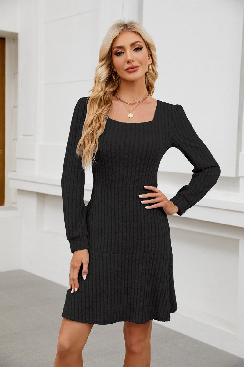 LYRA™ - Cozy Autumn Babydoll Dress