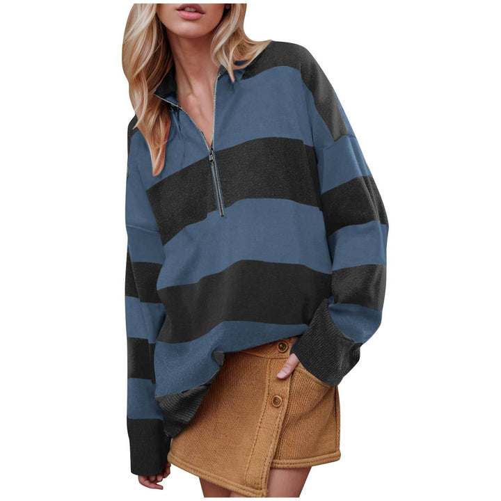 CAMILLA™ - Comfy Long Sleeve Pullover Sweater With Half Zip