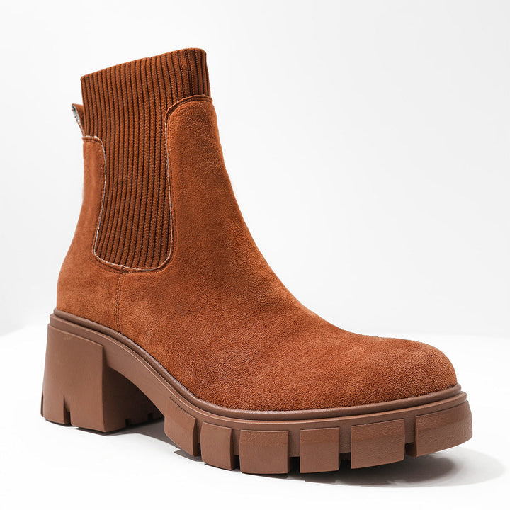 AVA™ - Women's Chelsea Ankle Boots Chunky Slip On Booties