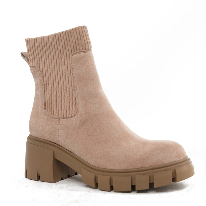AVA™ - Women's Chelsea Ankle Boots Chunky Slip On Booties