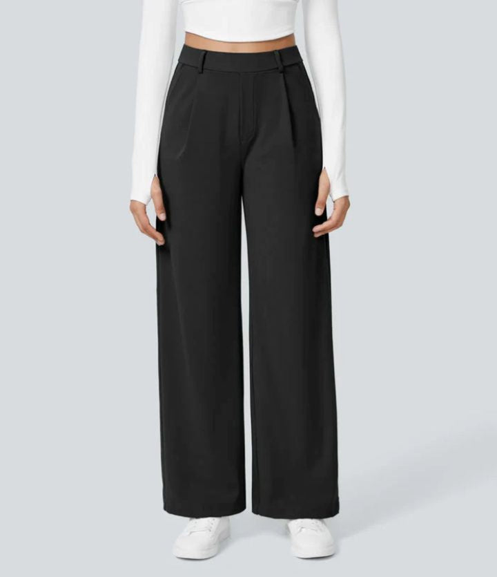 CHARMIE™ - Casual High Waist Straight Leg Trousers