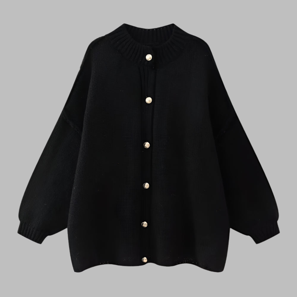 GANI™ – Classic Button-Up Long Sleeve Cardigan