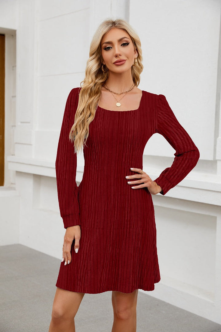 LYRA™ - Cozy Autumn Babydoll Dress