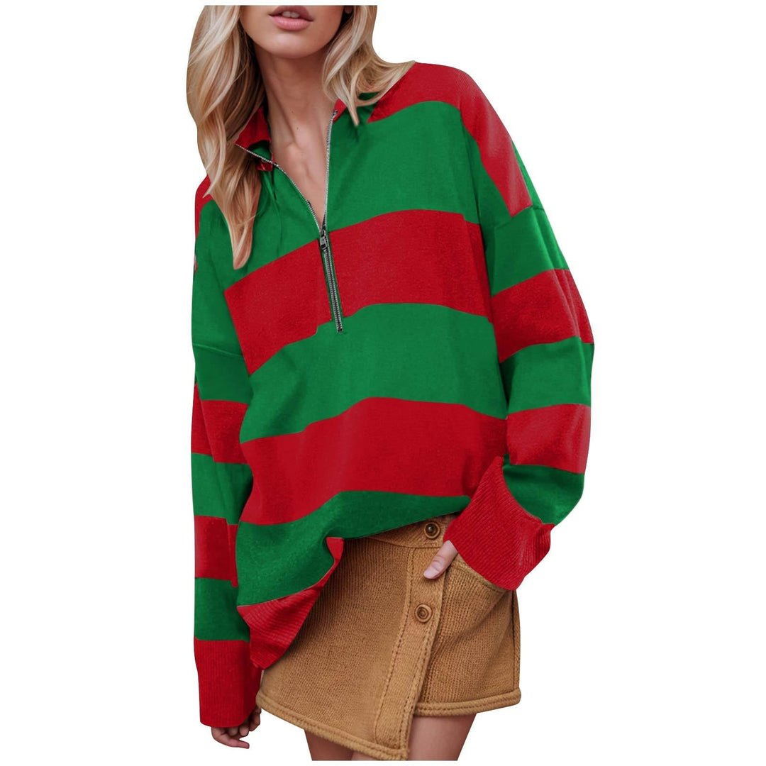 CAMILLA™ - Comfy Long Sleeve Pullover Sweater With Half Zip
