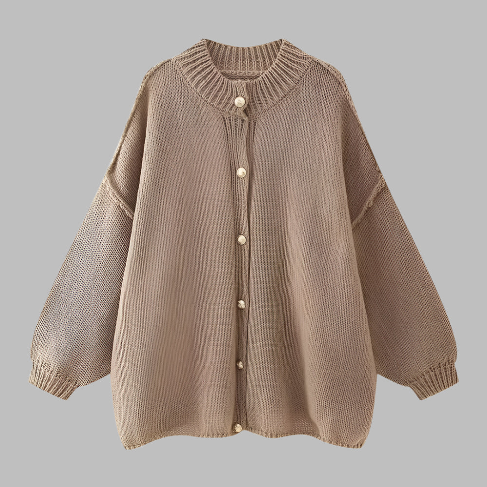 GANI™ – Classic Button-Up Long Sleeve Cardigan