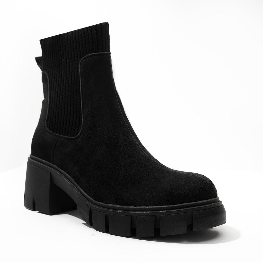 AVA™ - Women's Chelsea Ankle Boots Chunky Slip On Booties