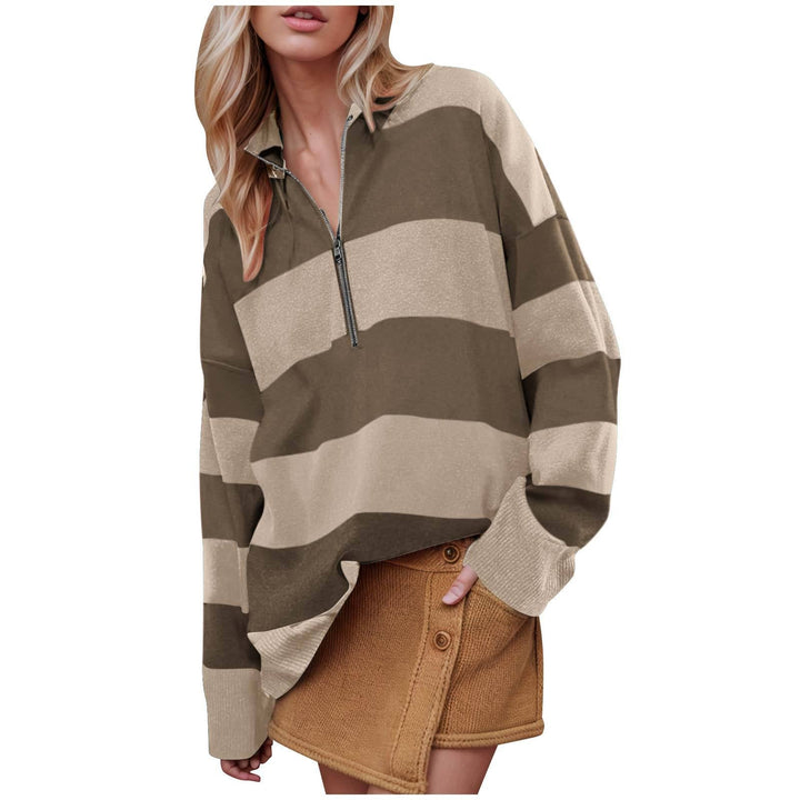 CAMILLA™ - Comfy Long Sleeve Pullover Sweater With Half Zip