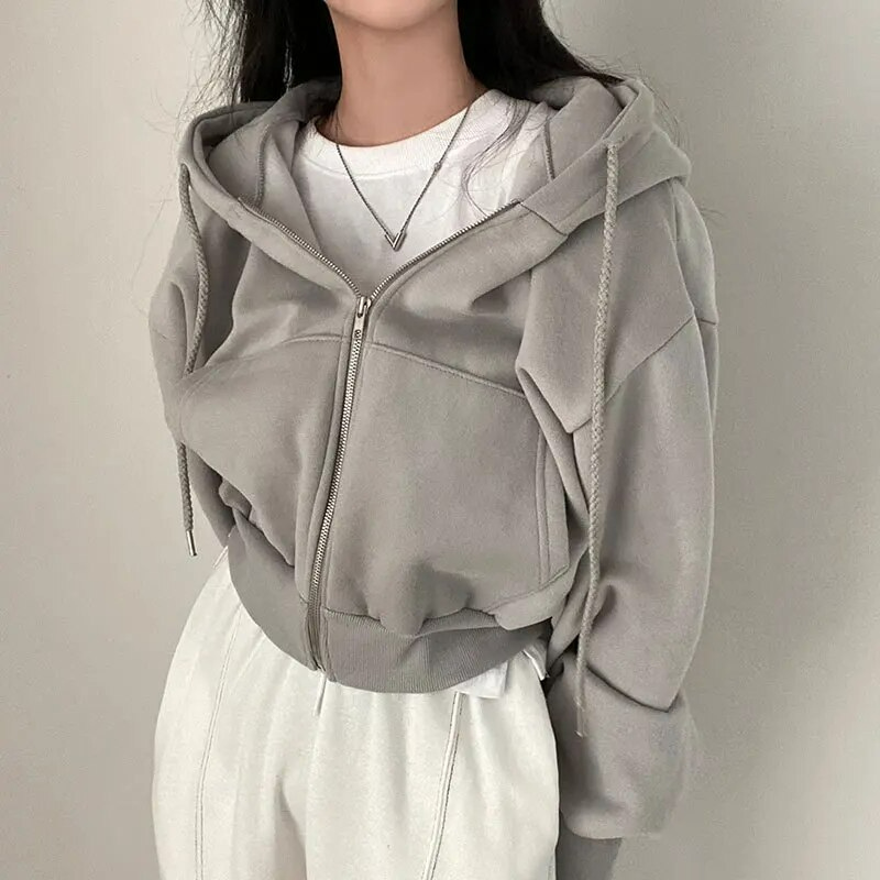 Elena Cortese | Oversized Zip-Up Hoodie