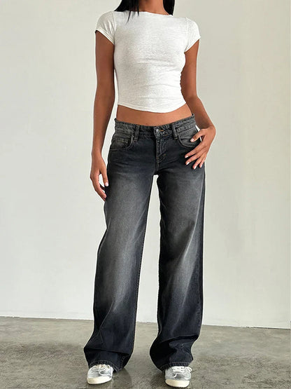 SYLVAINE™ – Vintage Casual Baggy Jeans