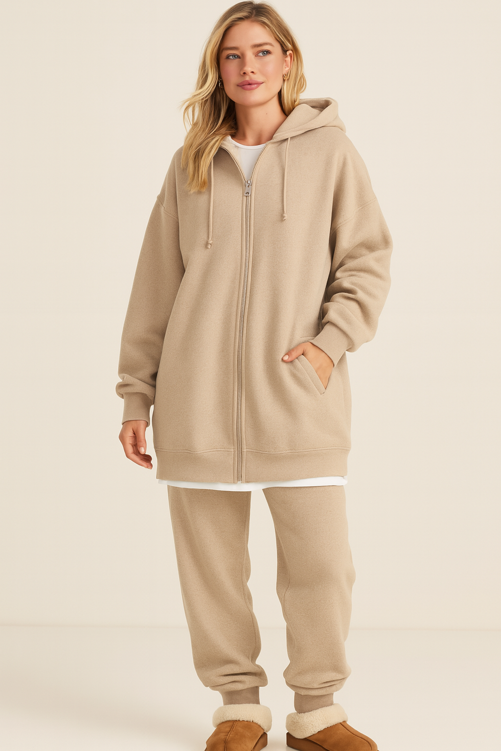 Women's Comfortable Oversized Zip-Up Hoodie | Semmy