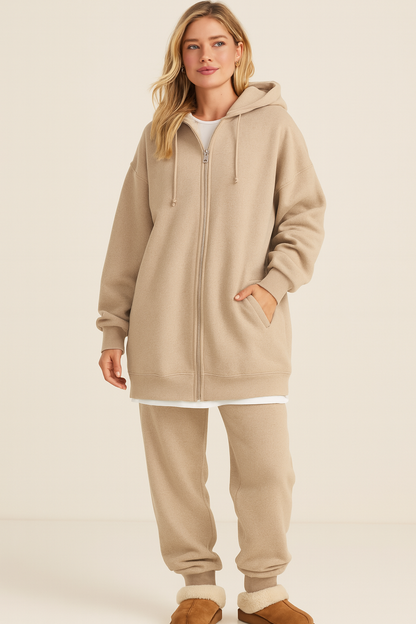 Women's Comfortable Oversized Zip-Up Hoodie | Semmy