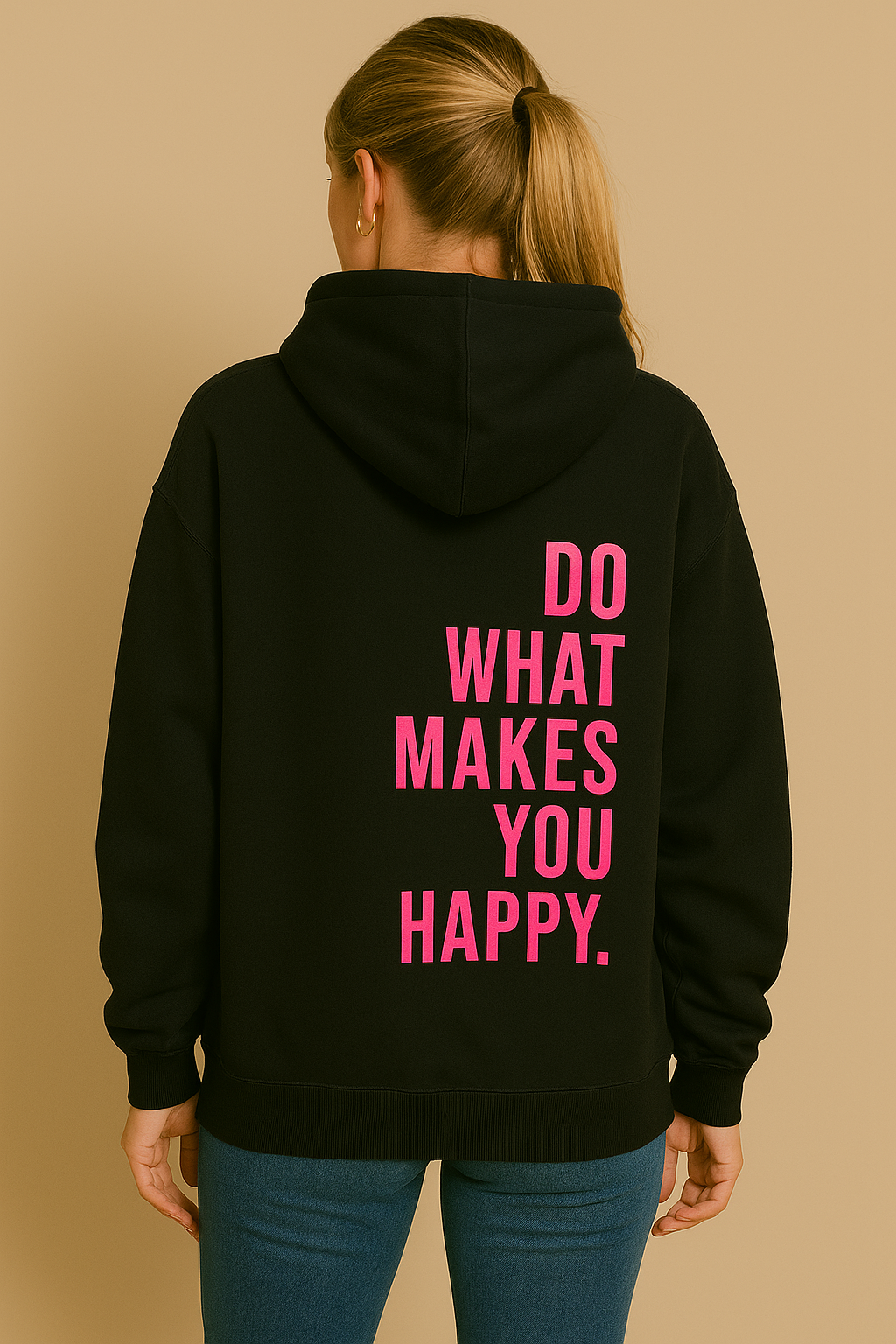 Women’s Oversized Hoodie with Text Print | Stella