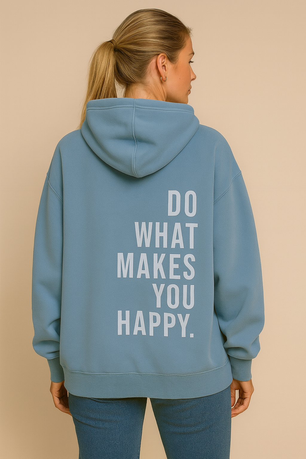 Women’s Oversized Hoodie with Text Print | Stella