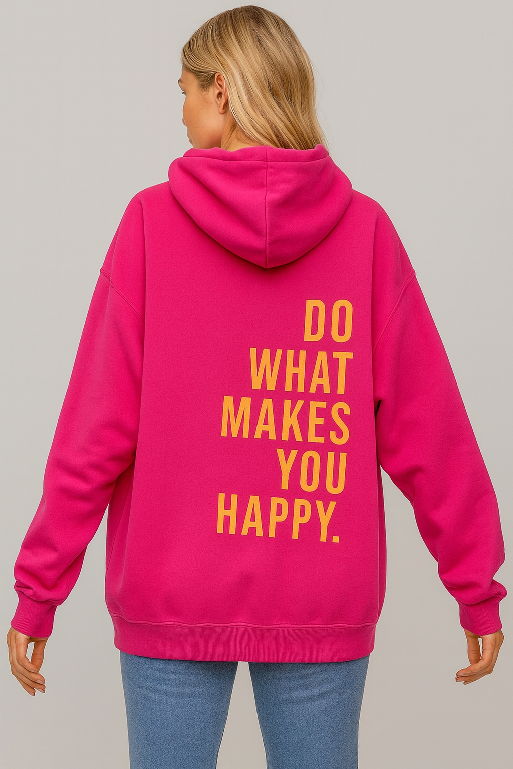 Women’s Oversized Hoodie with Text Print | Stella