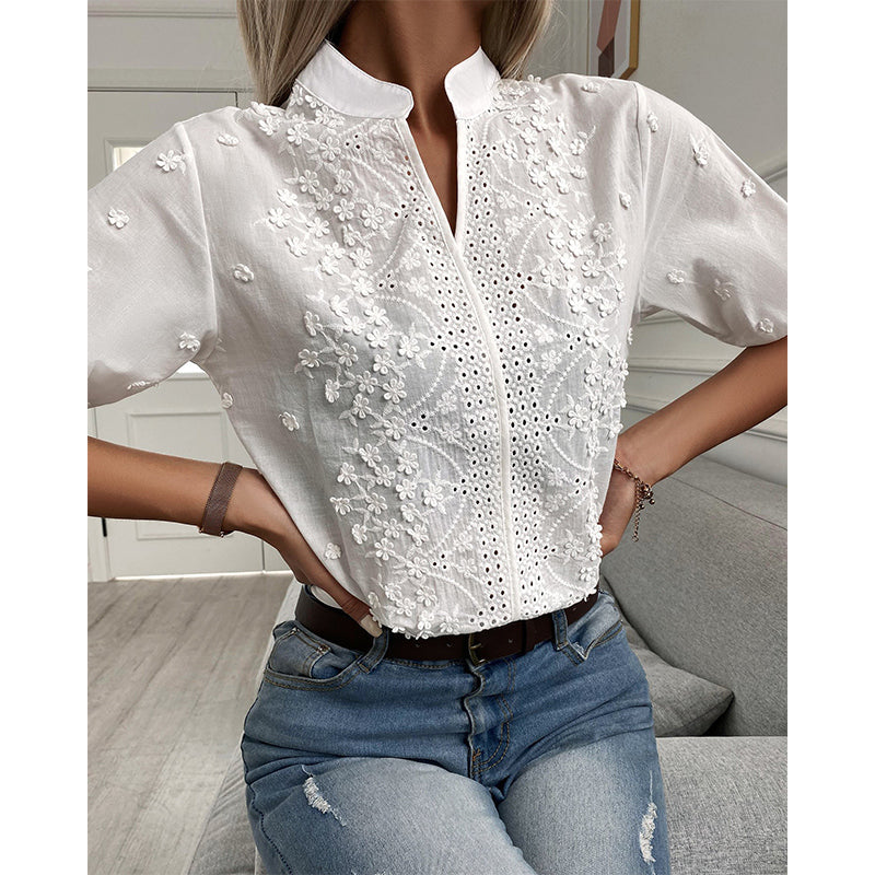Serena Belluno | Women's Blouse with Puff Sleeves