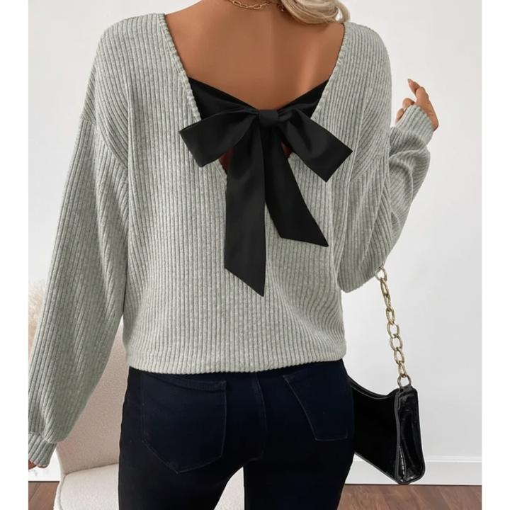TAYLOR™ - Women's Casual Loose Fit T-Shirt with Back Bow Design