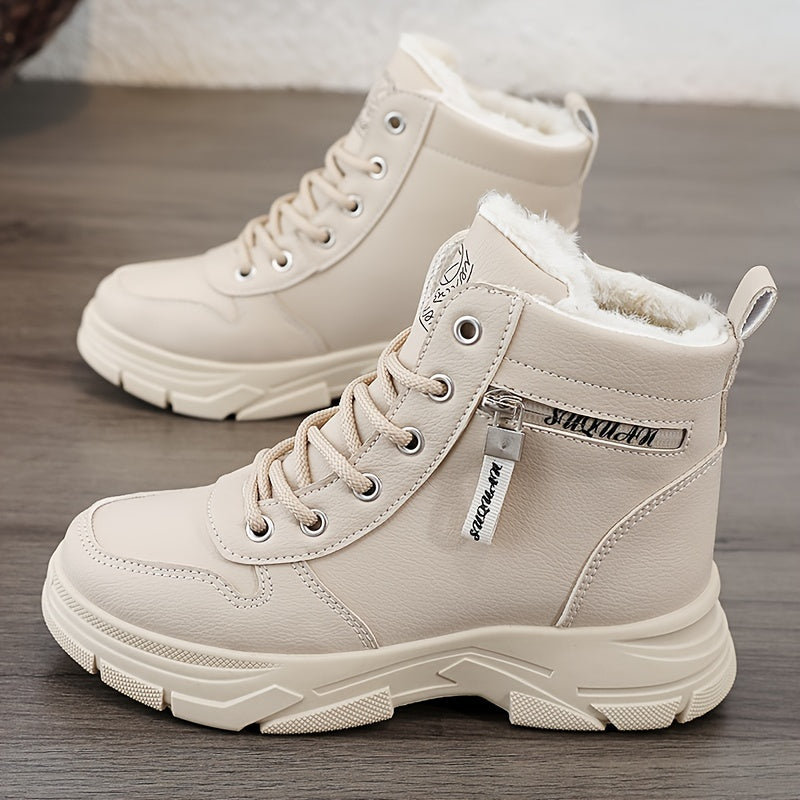 Noa Hansen | Women's Winter Ankle Boots with Warm Lining and Zipper