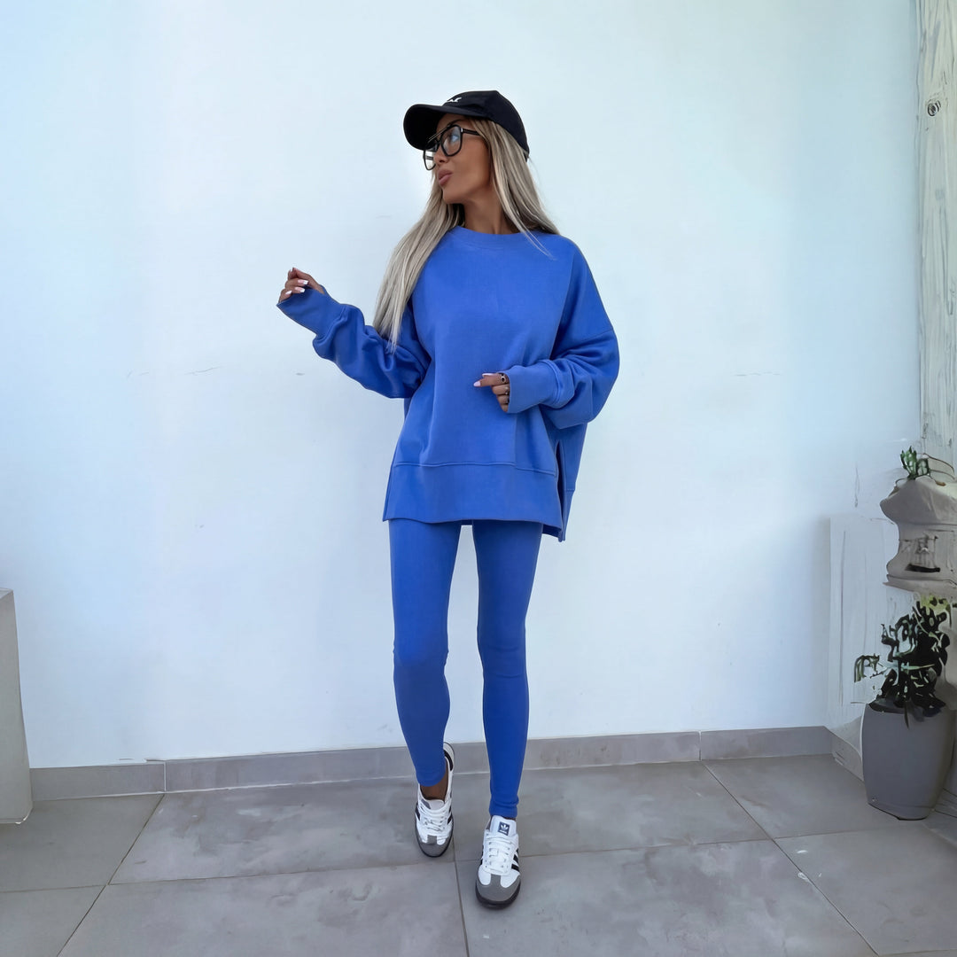 YACHI™ - Casual Long Sleeve Sweatshirt and Trousers Set