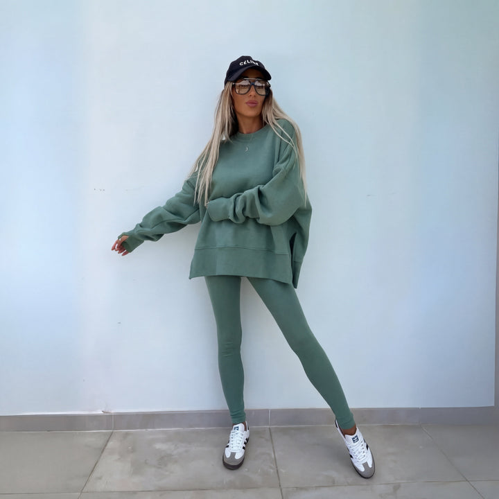 YACHI™ - Casual Long Sleeve Sweatshirt and Trousers Set