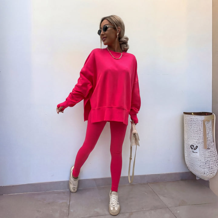 YACHI™ - Casual Long Sleeve Sweatshirt and Trousers Set