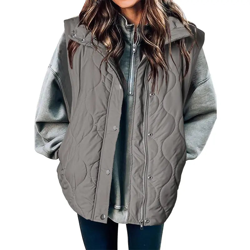 LIBBY™ - Women's Casual Puffer Quilted Oversized Lightweight Vest